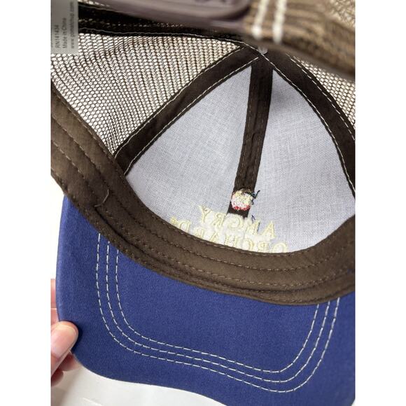 Angry Orchard Hat Cap Snapback Blue Hard Cider Adjustable Distressed - Picture 7 of 8